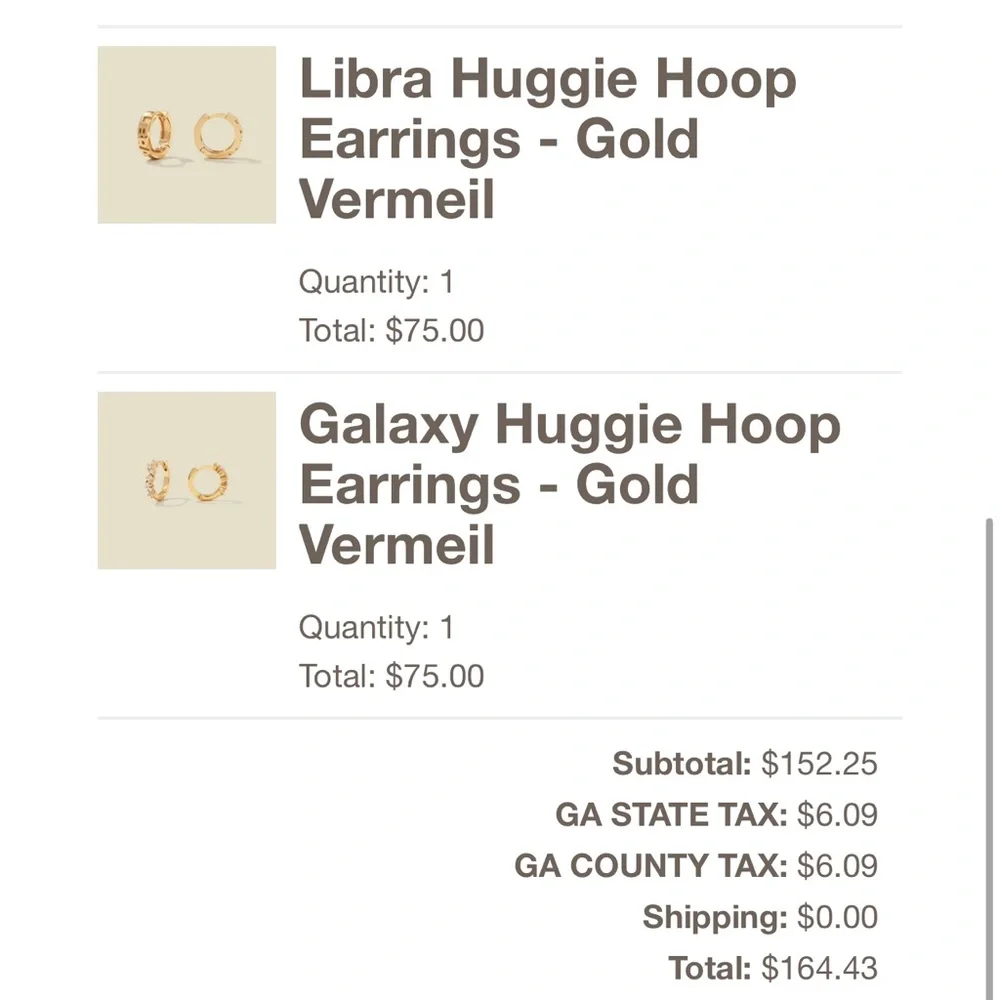 Galaxy Huggie Hoops Made by Mary x Emilie Kiser Earrings - Picture 5 of 5